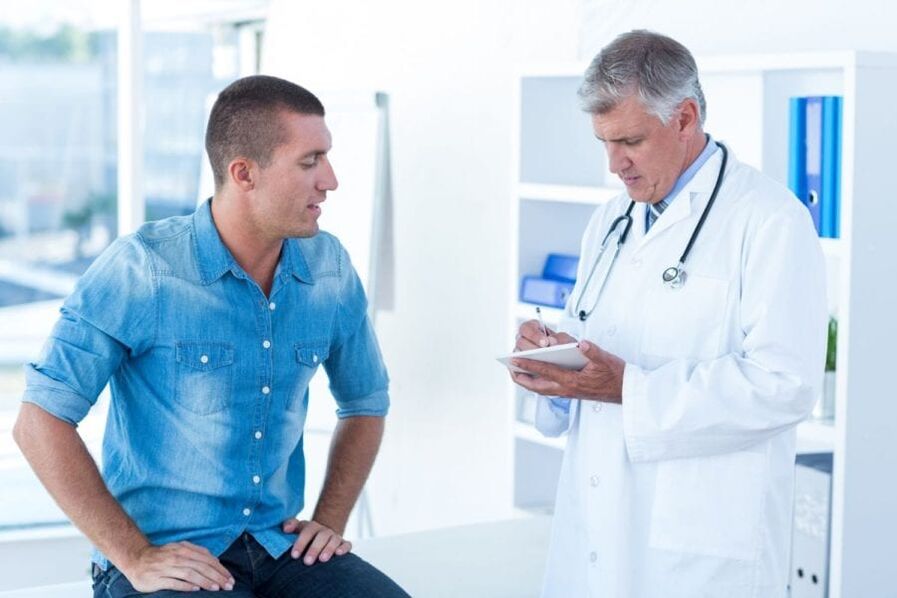 rinvio a uno specialista per i sintomi della prostatite