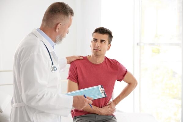 rinvio a uno specialista per i sintomi della prostatite